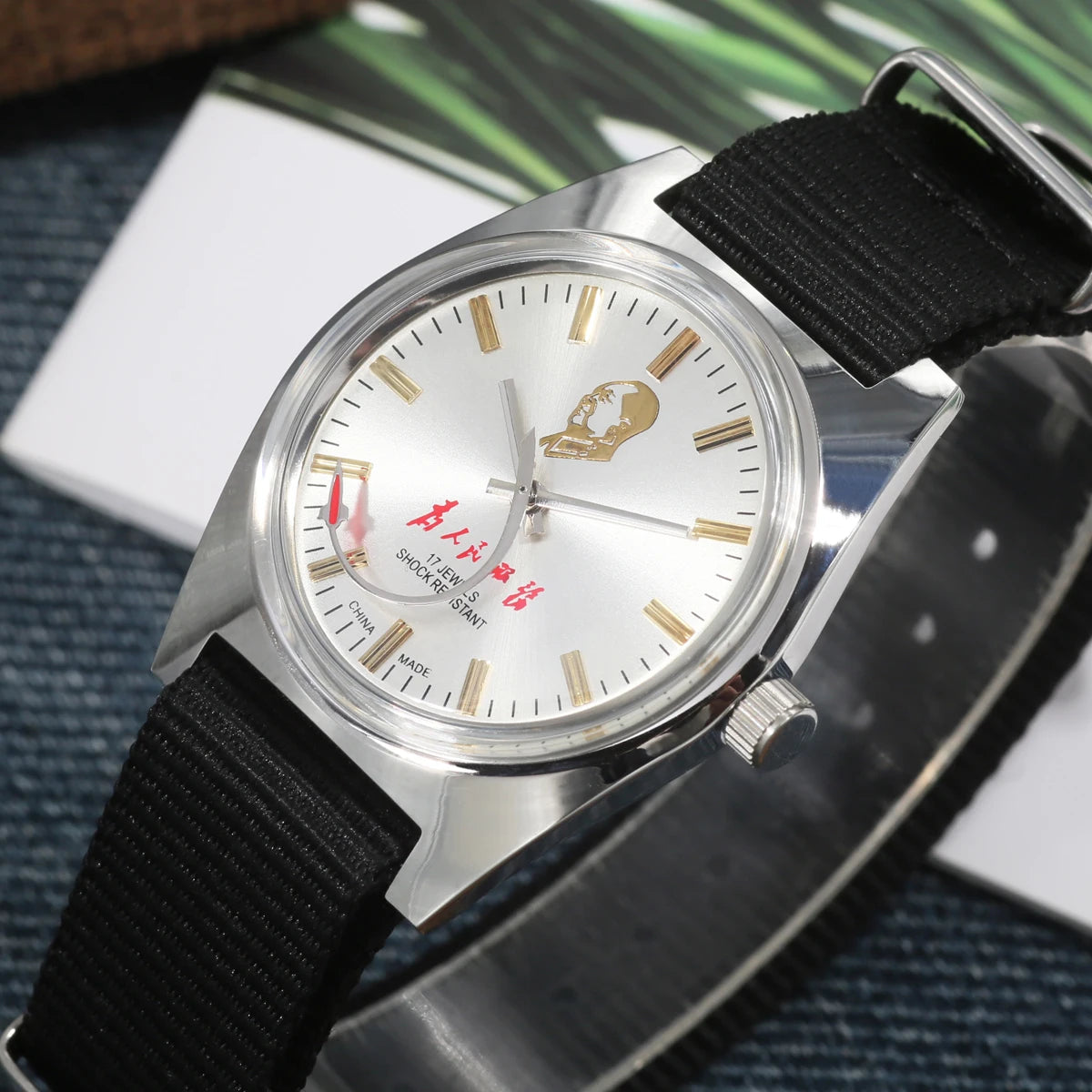 7120 Hand-Wind Mechanical Watch Men 36mm Retro Business Timepiece Classic Simple Look