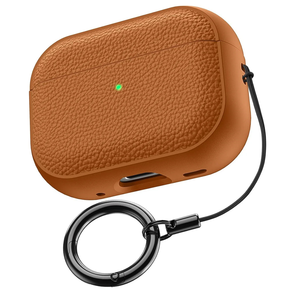 2025 Capa For AirPods Pro 3 Case Soft TPU Leather Design Protective Cover For AirPods 4 3 2 1 Pro 2 Pro2 Pro3 Cases With Lanyard