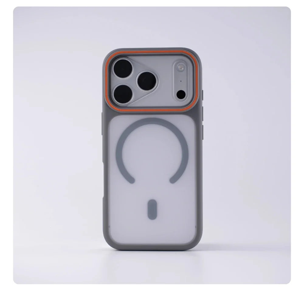 Luxury Matte Translucent For Magsafe Case For iPhone 17 16 Pro Max 15 14 Plus Magnetic Wireless Charging Shockproof Cover Shell