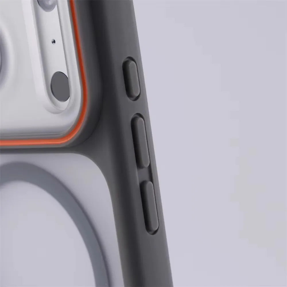 Luxury Matte Translucent For Magsafe Case For iPhone 17 16 Pro Max 15 14 Plus Magnetic Wireless Charging Shockproof Cover Shell