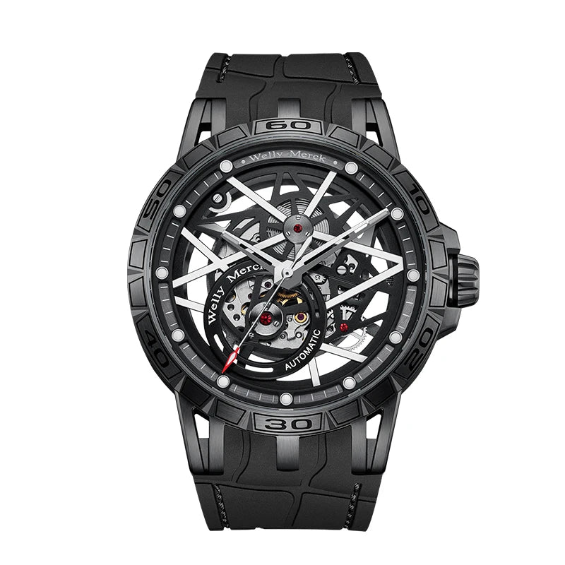 WM Watch Mechanical Watch, 8205 movement, 316L stainless steel case, sapphire crystal glass, 50m water resistance WM143M