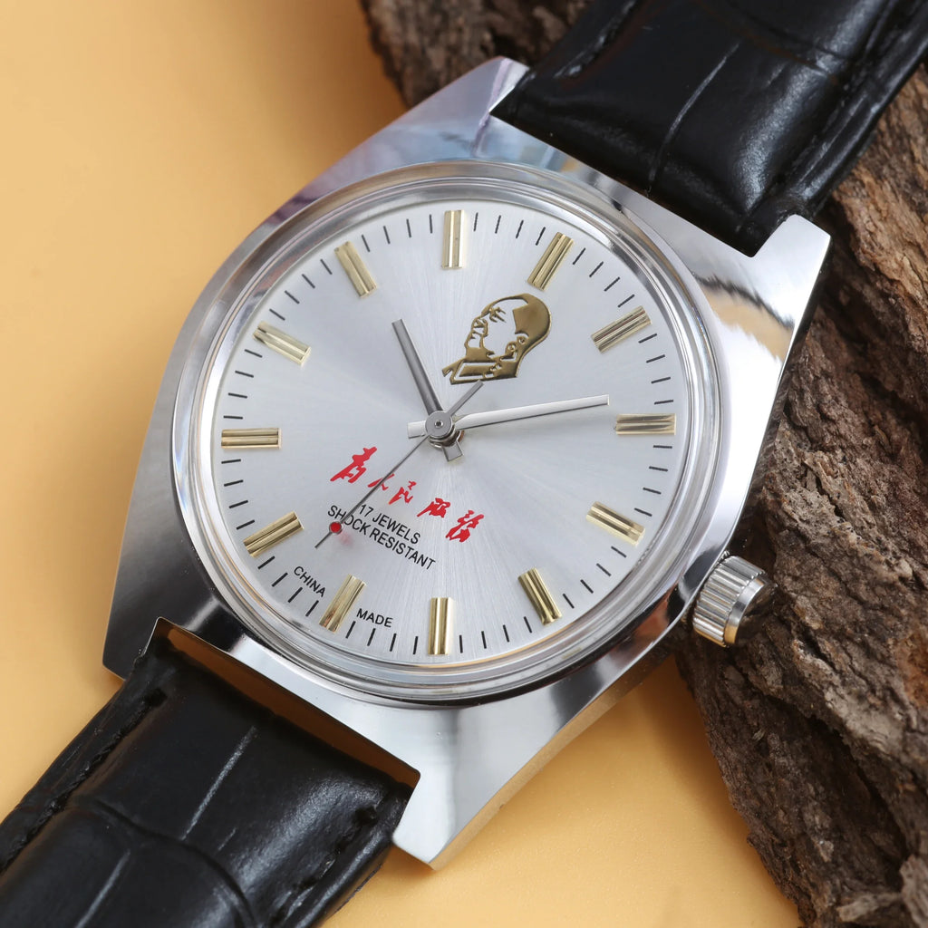 7120 Hand-Wind Mechanical Watch Men 36mm Retro Business Timepiece Classic Simple Look