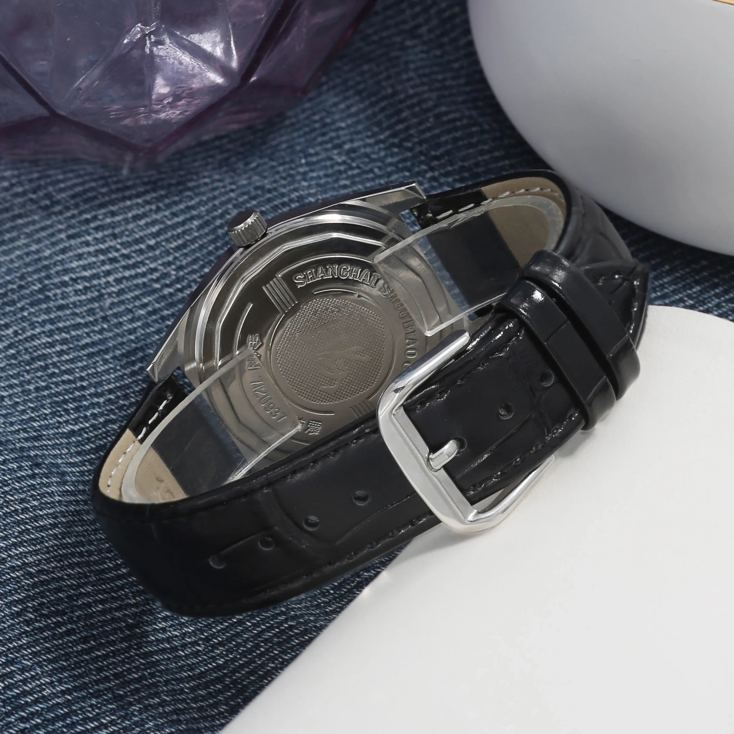 Men’s Hand-Wind Mechanical Watch 7120 Waterproof Bauhaus Design Watch for Men Wholesale