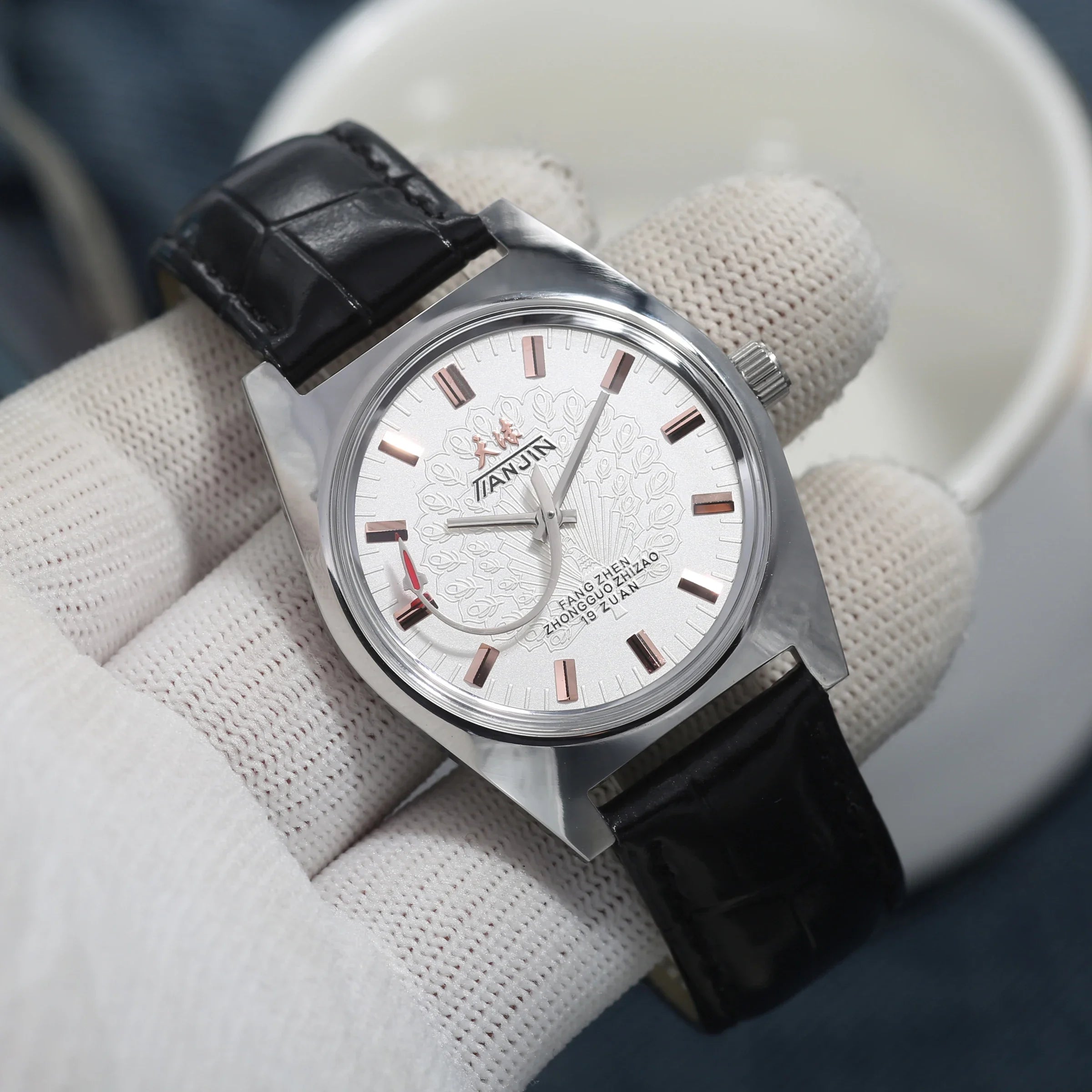 Men’s Hand-Wind Mechanical Watch 7120 Waterproof Bauhaus Design Watch for Men Wholesale