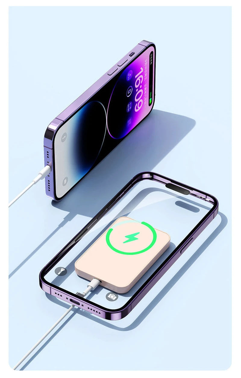 Power Bank Charger Fast Charging External Spare Battery For Apple iPhone Android Magsafes