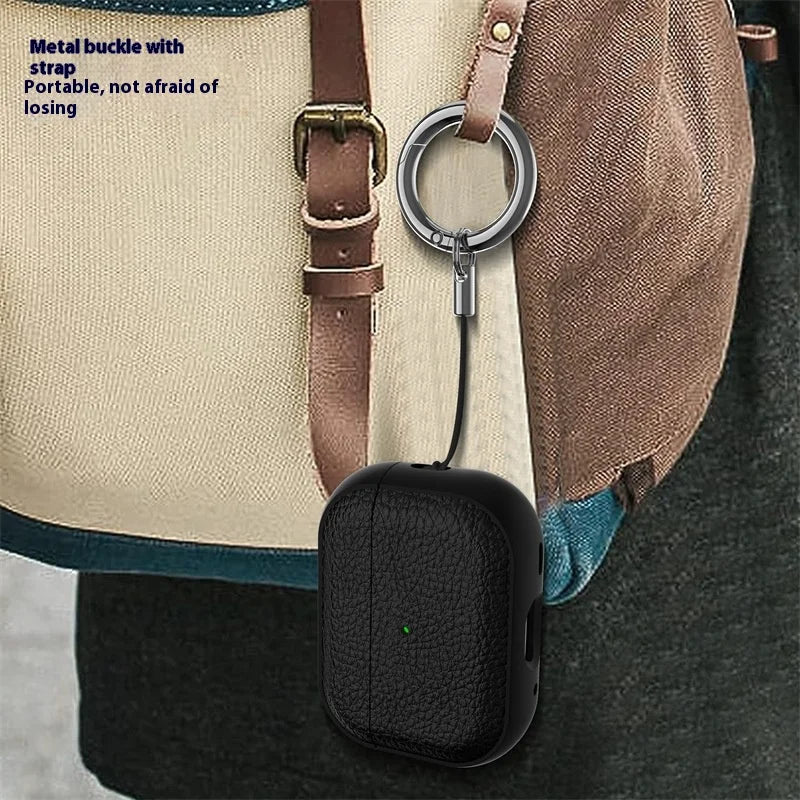 2025 Capa For AirPods Pro 3 Case Soft TPU Leather Design Protective Cover For AirPods 4 3 2 1 Pro 2 Pro2 Pro3 Cases With Lanyard