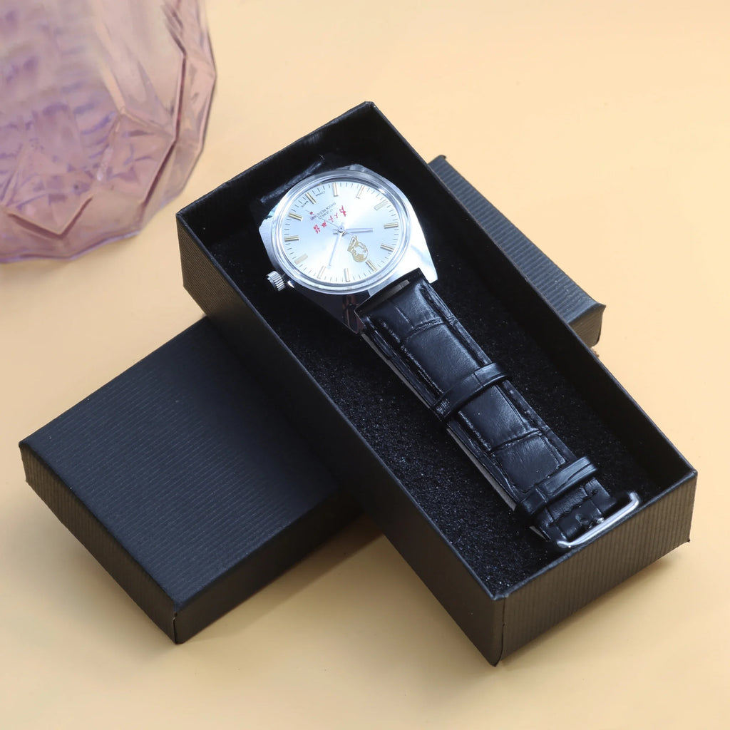 7120 Hand-Wind Mechanical Watch Men 36mm Retro Business Timepiece Classic Simple Look