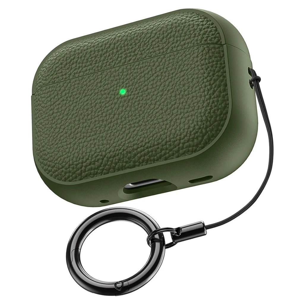 2025 Capa For AirPods Pro 3 Case Soft TPU Leather Design Protective Cover For AirPods 4 3 2 1 Pro 2 Pro2 Pro3 Cases With Lanyard