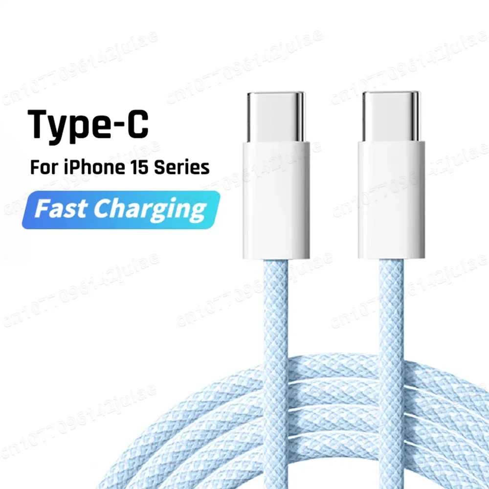 Original PD 60W Fast Charger 6A USB C to Type C Cable For Apple iPhone MAX Quick Charging For Samsung S24 Xiaomi Cable