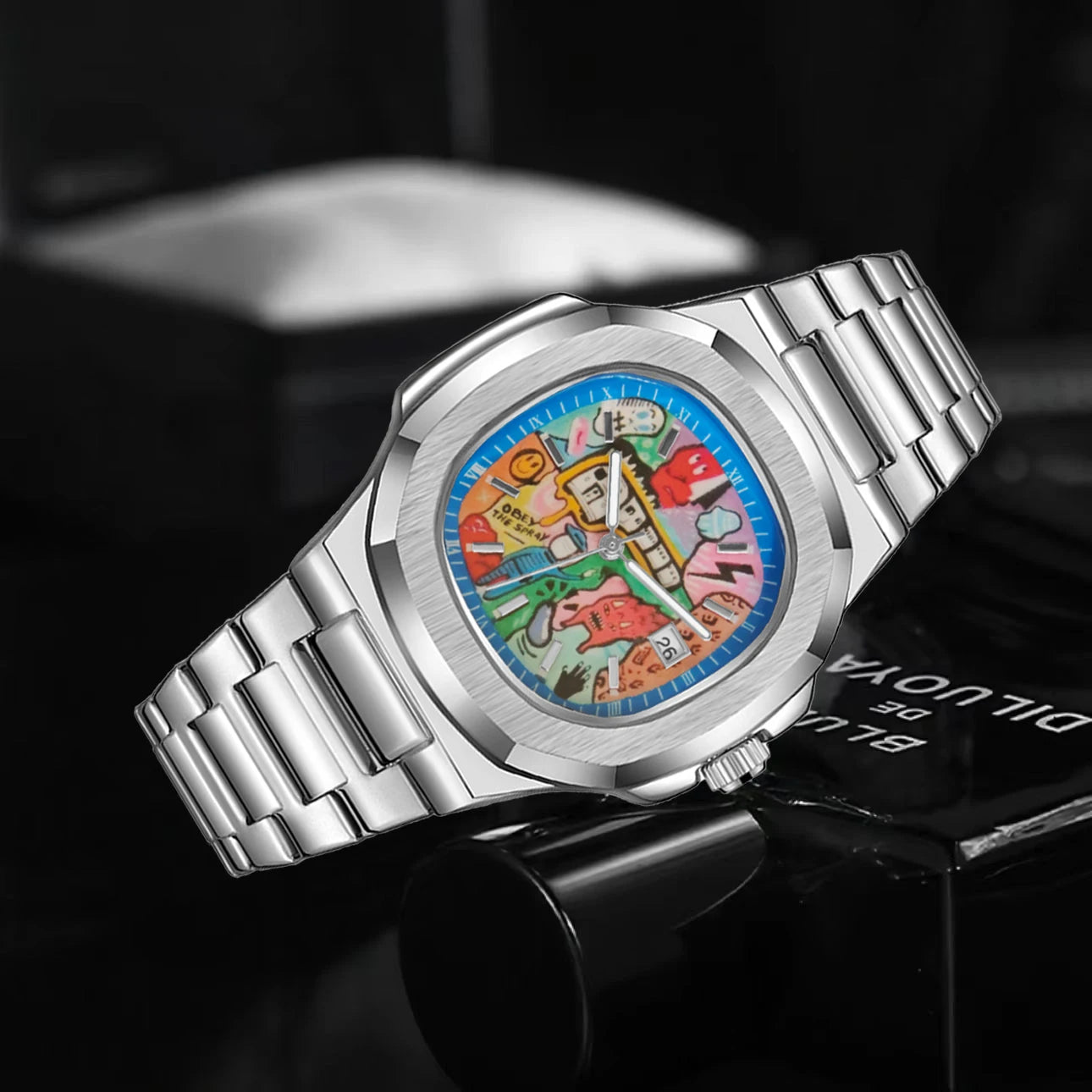 High-quality Hand-painted Men's Wristwatch, Genuine Product of a Trendy and Fashionable Brand, New Model Launched in 2025, a Nic