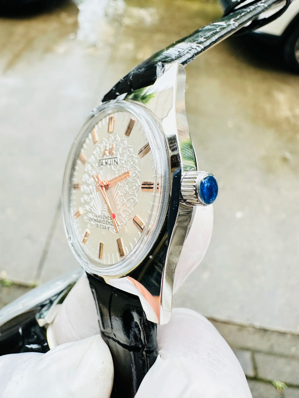Men’s Hand-Wind Mechanical Watch 7120 Waterproof Bauhaus Design Watch for Men Wholesale