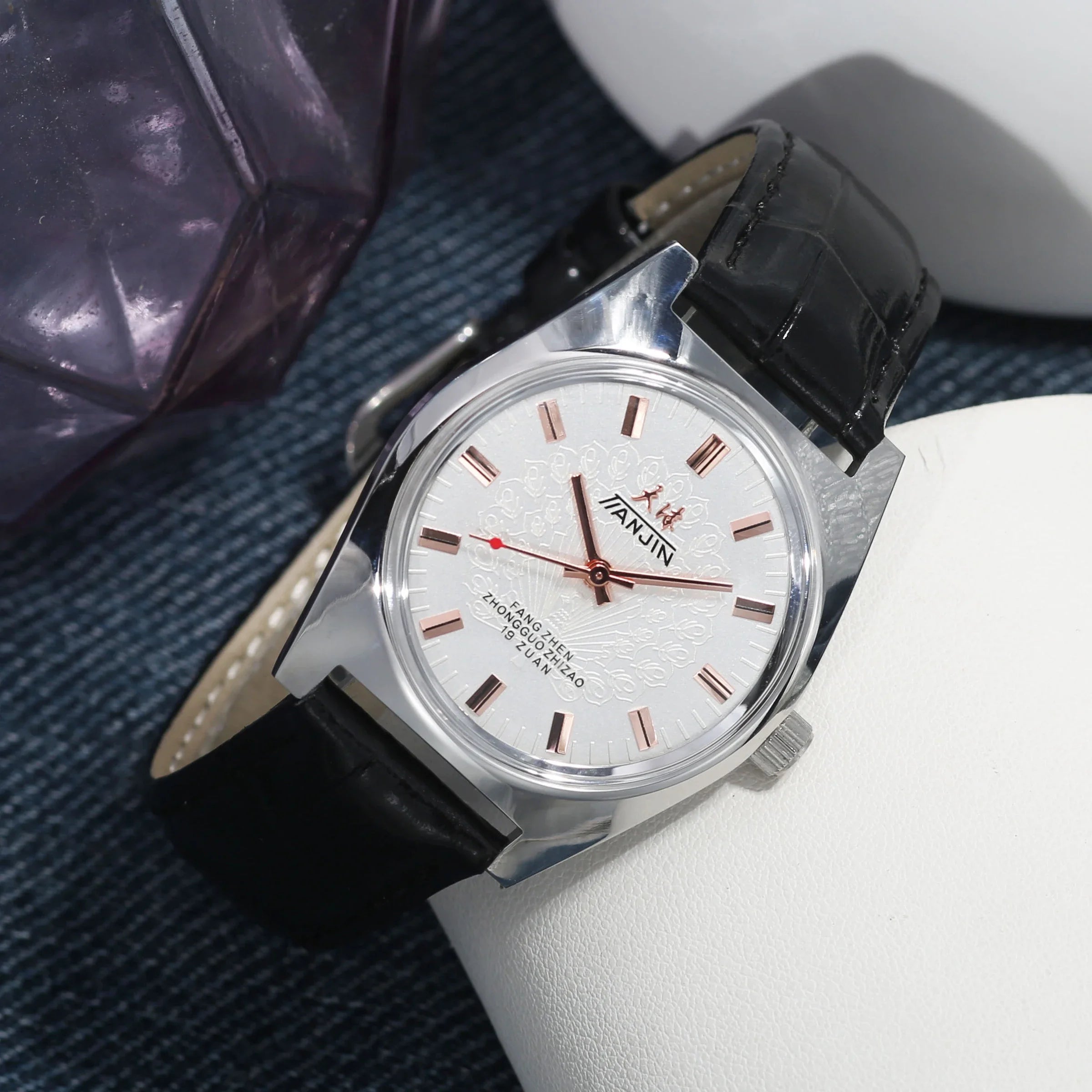 Men’s Hand-Wind Mechanical Watch 7120 Waterproof Bauhaus Design Watch for Men Wholesale