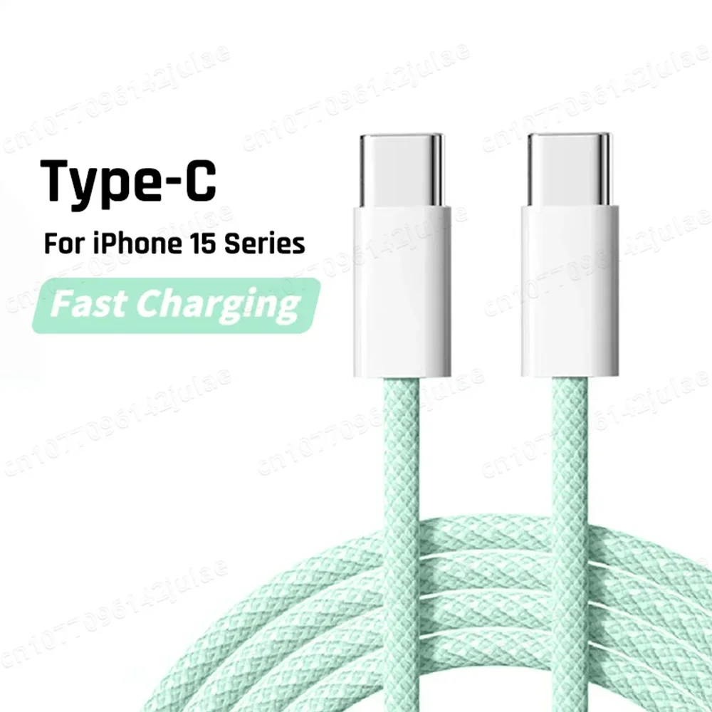 Original PD 60W Fast Charger 6A USB C to Type C Cable For Apple iPhone MAX Quick Charging For Samsung S24 Xiaomi Cable
