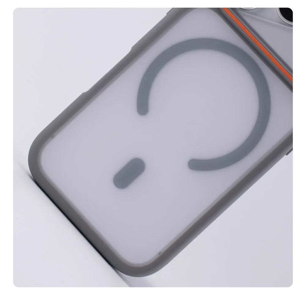 Luxury Matte Translucent For Magsafe Case For iPhone 17 16 Pro Max 15 14 Plus Magnetic Wireless Charging Shockproof Cover Shell