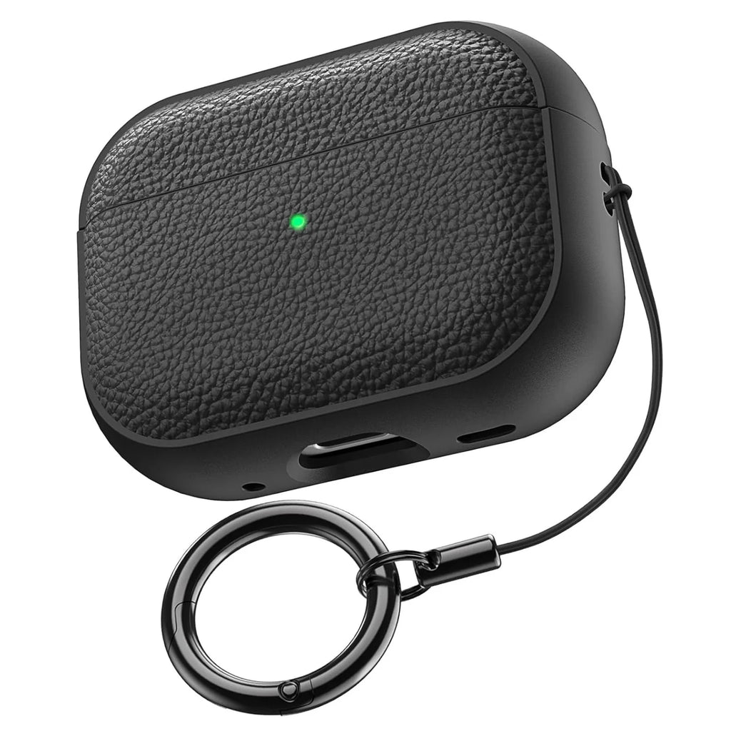 2025 Capa For AirPods Pro 3 Case Soft TPU Leather Design Protective Cover For AirPods 4 3 2 1 Pro 2 Pro2 Pro3 Cases With Lanyard
