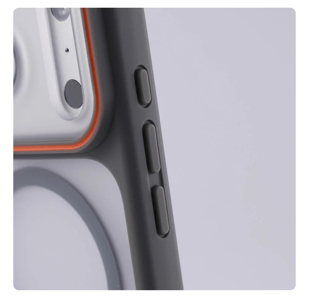 Luxury Matte Translucent For Magsafe Case For iPhone 17 16 Pro Max 15 14 Plus Magnetic Wireless Charging Shockproof Cover Shell