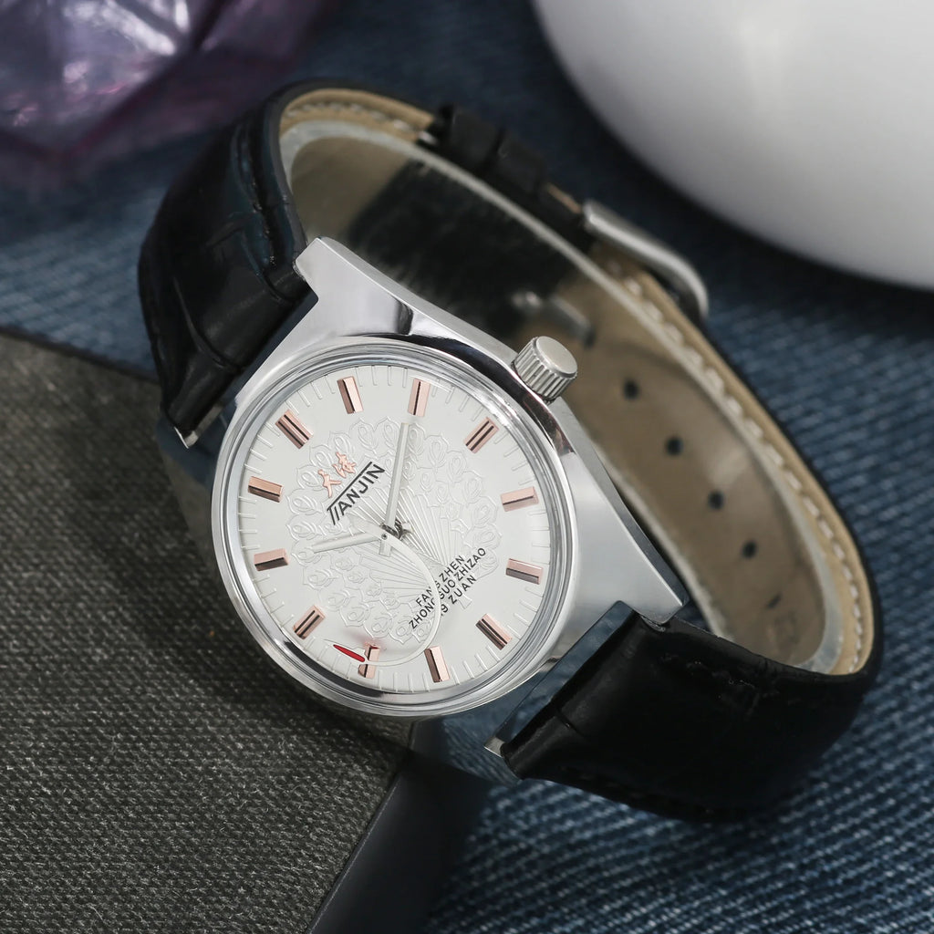 Men’s Hand-Wind Mechanical Watch 7120 Waterproof Bauhaus Design Watch for Men Wholesale